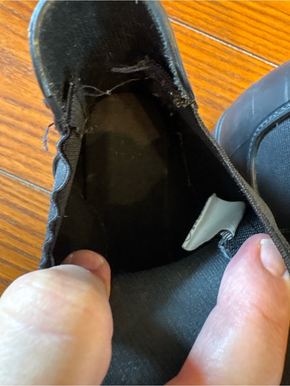 Black Chelsea-Style Ankle Rain Boots - Picture 6 of 8